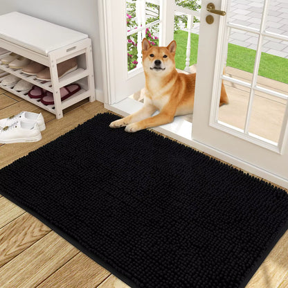 Dogs Entry Indoor Door Mat Dirt Absorbent Non-Slip Washable Mat Quick Dry Microfiber Mud Mat Dog Door Mat for Muddy Paws