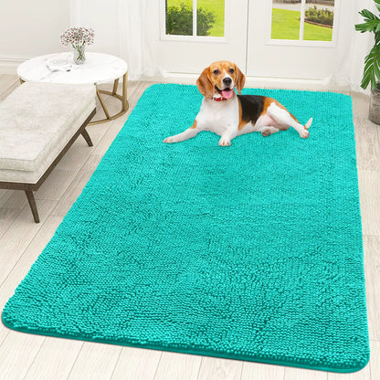 Dogs Entry Indoor Door Mat Dirt Absorbent Non-Slip Washable Mat Quick Dry Microfiber Mud Mat Dog Door Mat for Muddy Paws