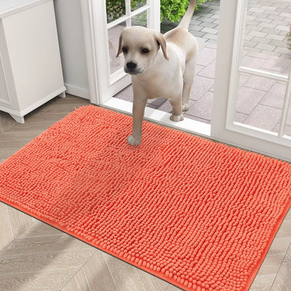 Dogs Entry Indoor Door Mat Dirt Absorbent Non-Slip Washable Mat Quick Dry Microfiber Mud Mat Dog Door Mat for Muddy Paws