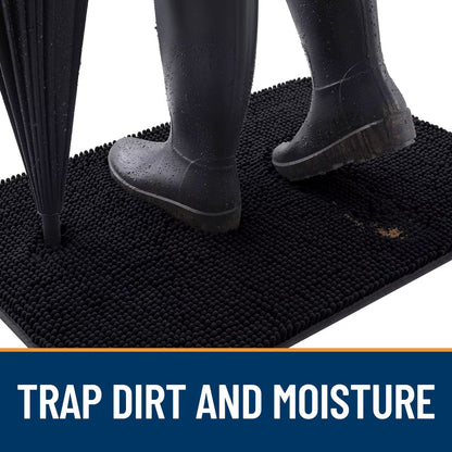 Dogs Entry Indoor Door Mat Dirt Absorbent Non-Slip Washable Mat Quick Dry Microfiber Mud Mat Dog Door Mat for Muddy Paws