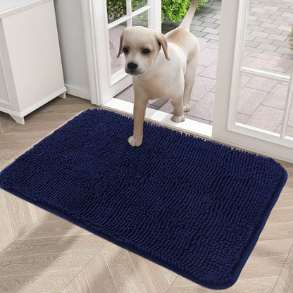 Dogs Entry Indoor Door Mat Dirt Absorbent Non-Slip Washable Mat Quick Dry Microfiber Mud Mat Dog Door Mat for Muddy Paws