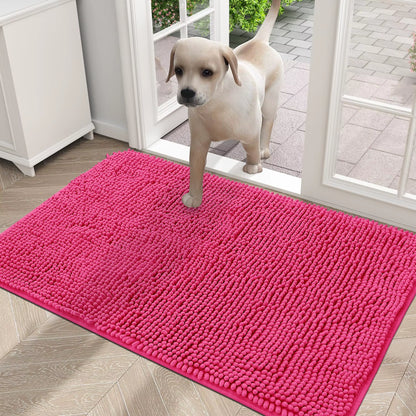 Dogs Entry Indoor Door Mat Dirt Absorbent Non-Slip Washable Mat Quick Dry Microfiber Mud Mat Dog Door Mat for Muddy Paws